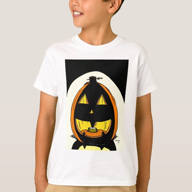 Jack o' Lantern Kids Basic T - Shirt (Vorderseite)