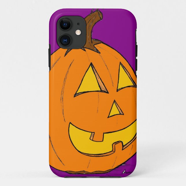 Jack o' Lantern Lila iPhone 5 Fall Case-Mate iPhone Hülle (Rückseite)