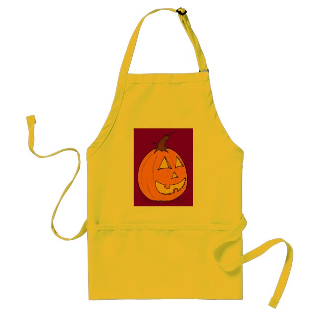 Jack o' Lantern Lila Schürze (Vorne)