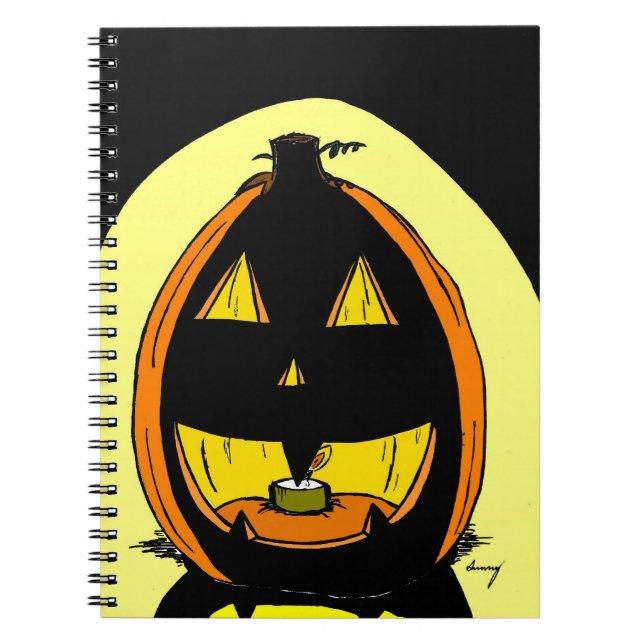 Jack o' Lantern Notebook Notizblock (Vorderseite)