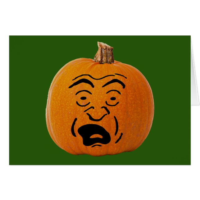 Jack o' Lantern Panikgesicht, Halloween Pumpkin (Vorderseite (Horizontal))