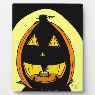 Jack o' Lantern Plaque Fotoplatte