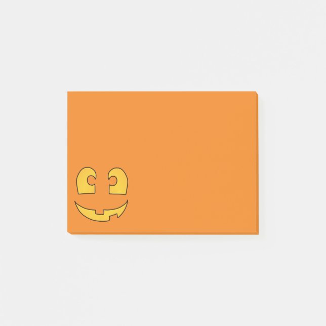Jack 'o Lantern Post-it Klebezettel (Vorderseite)