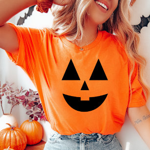 Jack-O-Lantern Pumpkin Face Halloween T-Shirt