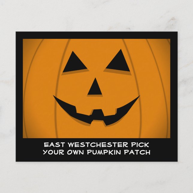 Jack-O-Lantern Pumpkin Graphic Customizable Flyer (Vorne)