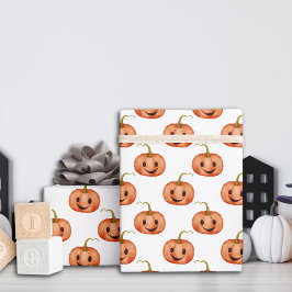 Jack O’ Lantern Pumpkin Halloween Babydusche Geschenkpapier