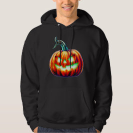 Jack-o-Lantern RETRO StilHalloween-BLACK-Hoodie Hoodie