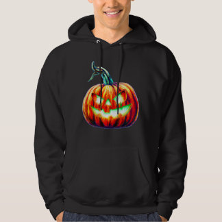 Jack-o-Lantern RETRO StilHalloween-BLACK-Hoodie Hoodie