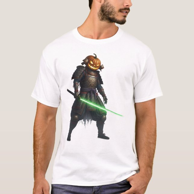 Jack-o'-lantern Samurai T-Shirt (Vorderseite)