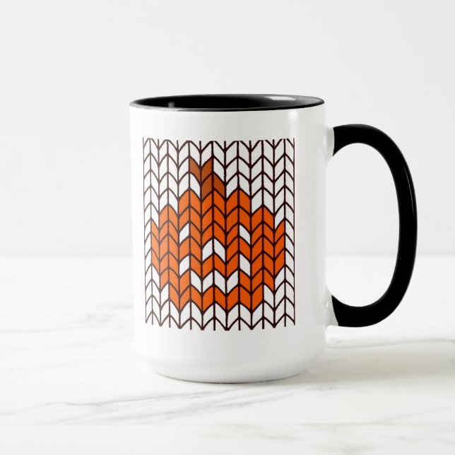 JACK-O-LANTERN STRICKEN Tall Black Kombi-Tasse Tasse (Rechts)
