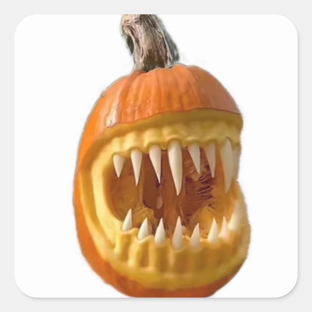 Jack-O-Lantern-Umschlag Aufkleber (Vorderseite)