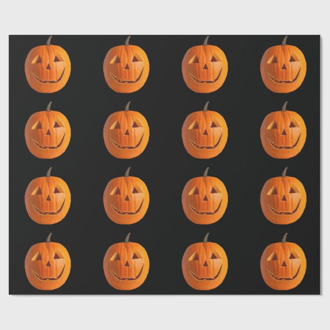 Jack-O-Lanterns 1 Schleifpapier Geschenkpapier (Flach)