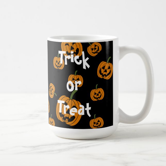 Jack O' Lanterns Hintergrund Kaffeetasse (Rechts)