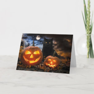 "Jack O' Lanterns & Jet" Gruß Karte