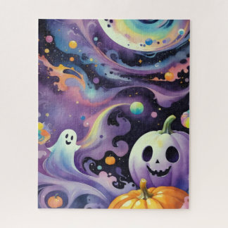 Jack-O'-Lanterns und freundliche Phantome im Weltr Puzzle