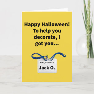 Jack O. Lanyard - Halloween Karte