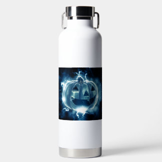 Jack-o-Laterne im Regen Trinkflasche