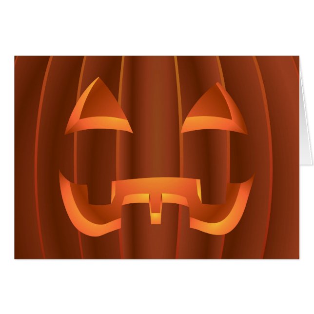 Jack-o-Laterne-Karten Halloween-Party Einladungen (Vorderseite (Horizontal))