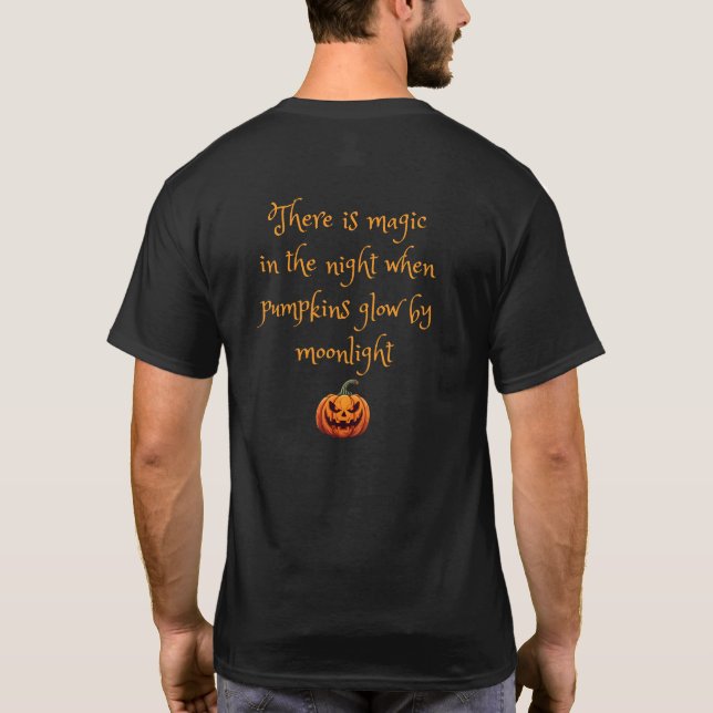 Jack-o-Laterne-Redewendungen T-Shirt (Rückseite)