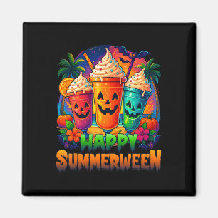 Jack-o-Laterne Summerween Vibes Skeleton Summer Wa Magnet