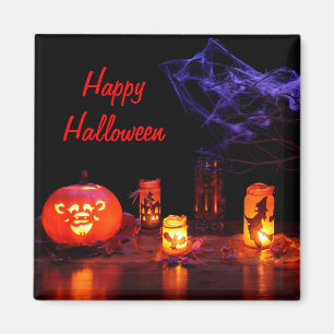 Jack-O-Laterne und Kerzen-Magnet Magnet