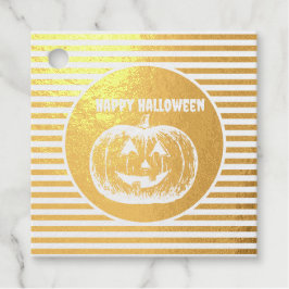 Jack-o'-Laternenkürbis gestrichen Geschenkanhänger