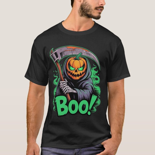 Jack-O-Reaper Halloween T-Shirt (Vorderseite)