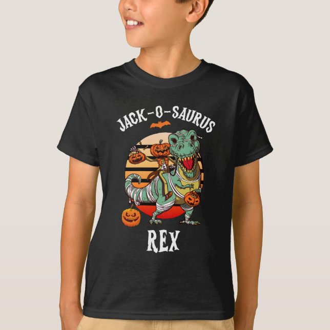 Jack-o-saurus Rex, Pumpkinsaurus, Pumpkin Dinosaur T-Shirt (Vorderseite)