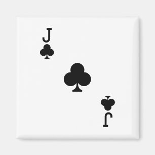 Jack of Kreuz Kostüm Halloween Kartenspiel Magnet