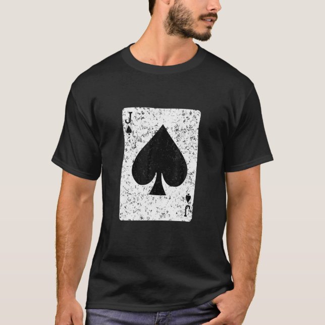 Jack Of Spades Distressed Style T-Shirt (Vorderseite)