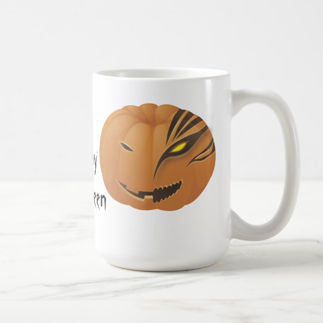 Jack O'Lantern face Halloween Tasse (Rechts)