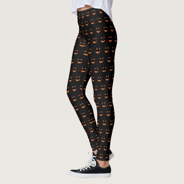 Jack o'lantern Faces Leggings (Links)