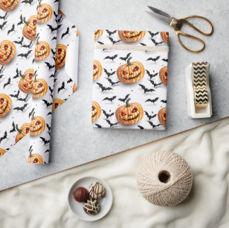 Jack O'lantern Halloween Geschenkpapier