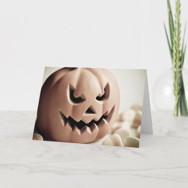 Jack O'Lantern Halloween Karte (Vorderseite)