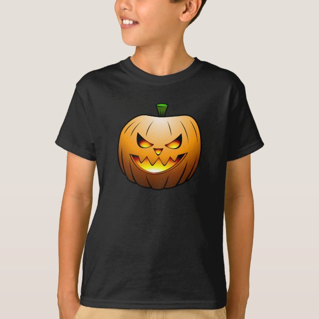 Jack o'lantern Halloween Pumpkin T-Shirt (Vorderseite)