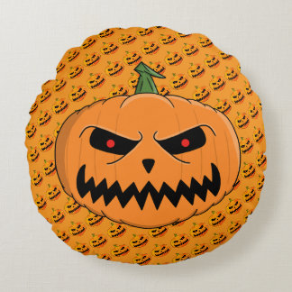 Jack O'Lantern Halloween Rundes Kissen
