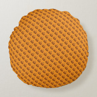 Jack O'Lantern Halloween Rundes Kissen