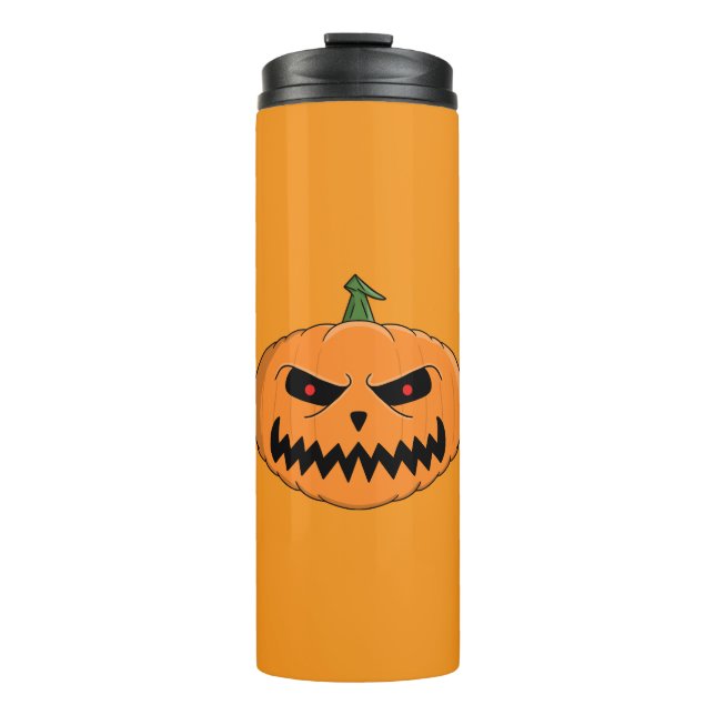 Jack O'Lantern Halloween Thermosbecher (Vorderseite)