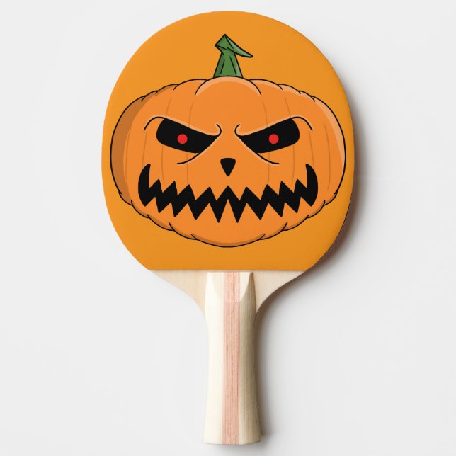 Jack O'Lantern Halloween Tischtennis Schläger (Vorderseite)