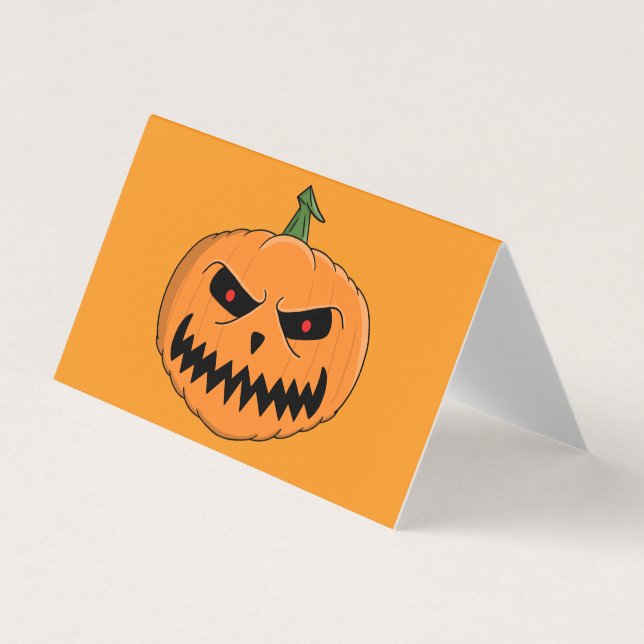 Jack O'Lantern Halloween Visitenkarten (Vorderseite)