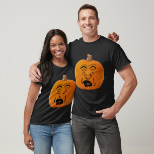 Jack O'Lantern Panikgesicht Halloween Unisex T-Shirt
