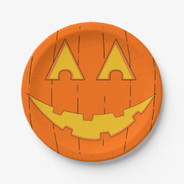 Jack O'lantern Plate Pappteller