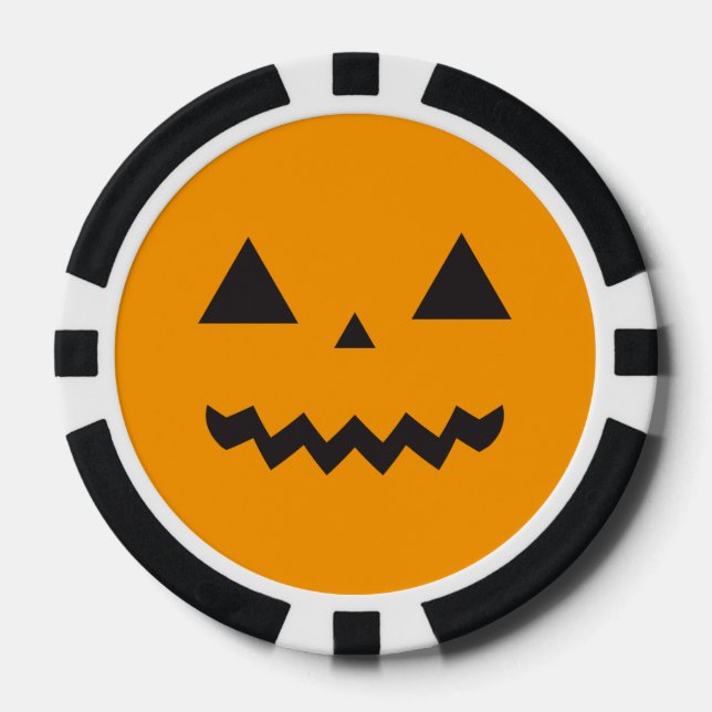 Jack O'Lantern Poker Chip (Vorderseite)