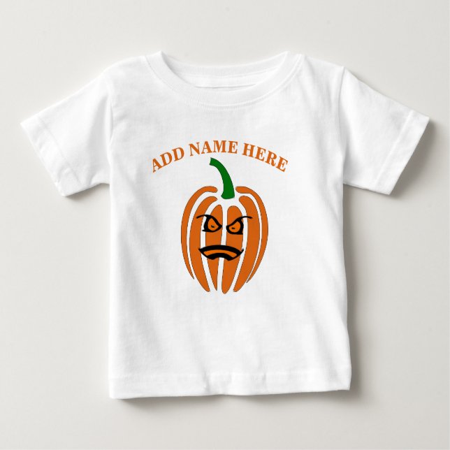 Jack O'Lantern, Pumpkin Face Baby T - Shirt (Vorderseite)