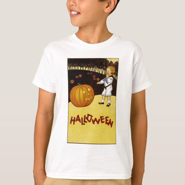 Jack o'Lantern Pumpkin Patch Halloween T-Shirt (Vorderseite)