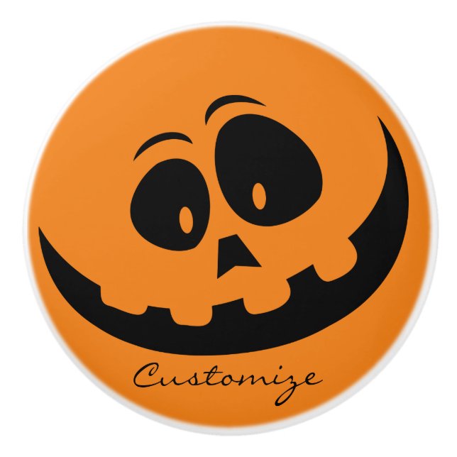 Jack O'lantern Smile Thunder_Cove Keramikknauf (Vorderseite)