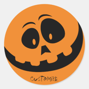 Jack O'lantern Smile Thunder_Cove Runder Aufkleber
