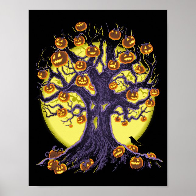 Jack O'Lantern Tree Poster (Vorne)