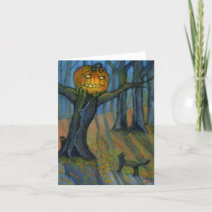 Jack-O'Lantern-Treppenspeckkarte Karte
