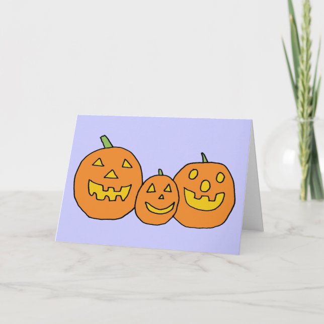 Jack-o''Lantern Trio-Karte Karte (Vorderseite)